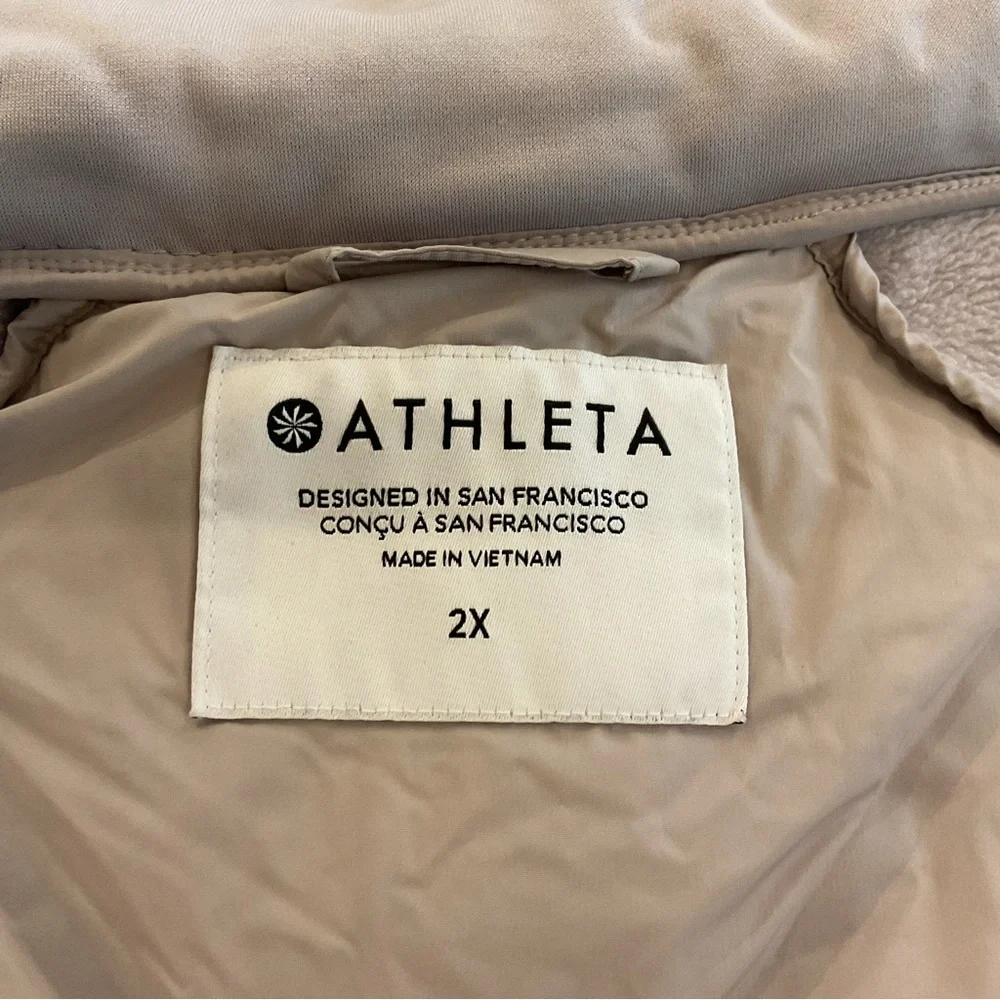 Athleta‎ Inlet Hybrid Down Jacket Muted Mauve Purple Smoke